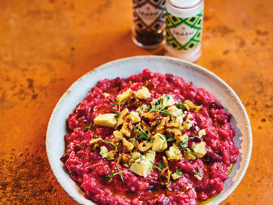 Creamy beetroot risotto